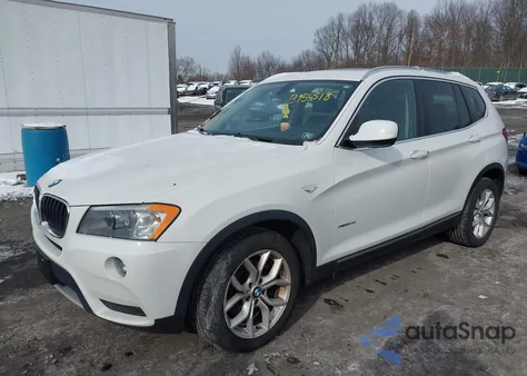 2013 BMW X3 xDrive28I z USA, uszkodzony, nr VIN 5UXWX9C59D0A13421